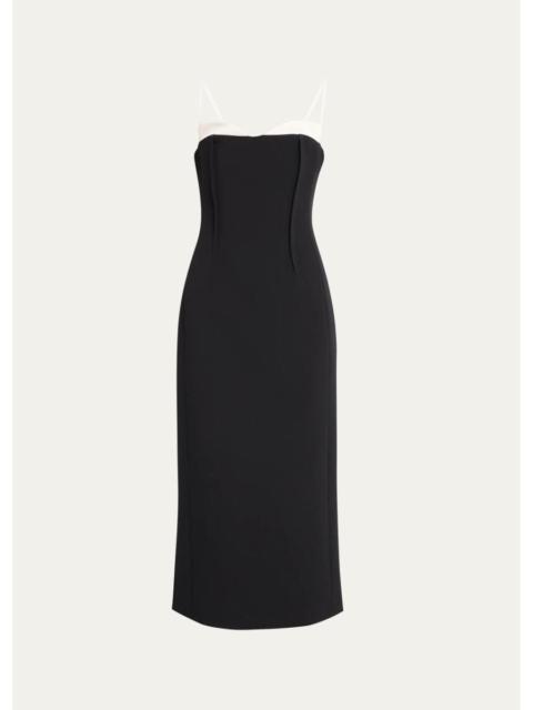 SIMKHAI Kristen Column Midi Dress