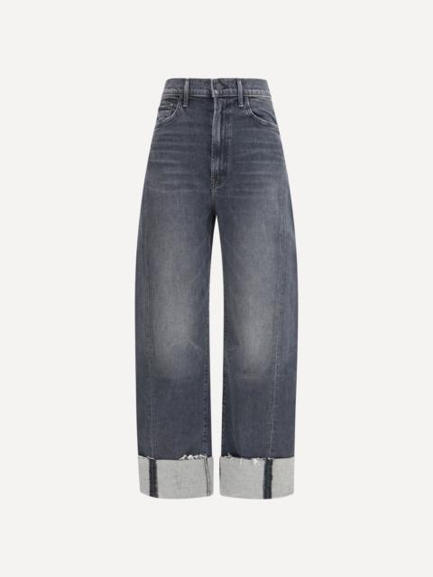 MOTHER Half Pipe flood cuff fray Jeans