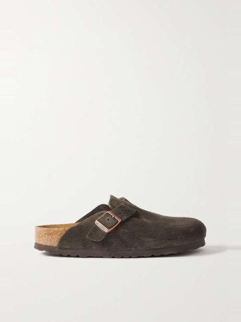 BIRKENSTOCK Boston suede clogs