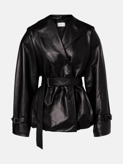 MAGDA BUTRYM Hooded leather jacket