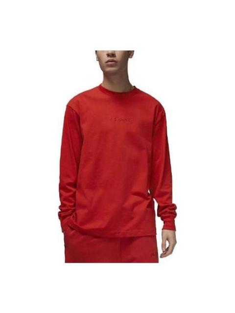 Jordan Air Jordan Wordmark Long-Sleeve T-Shirt 'Mystic Red' FJ0702-622
