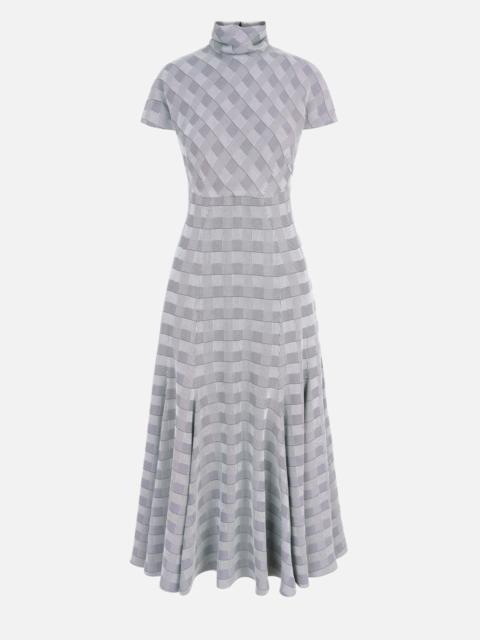 EMILIA WICKSTEAD Thea Dress in Black & White Prince of Wale Check