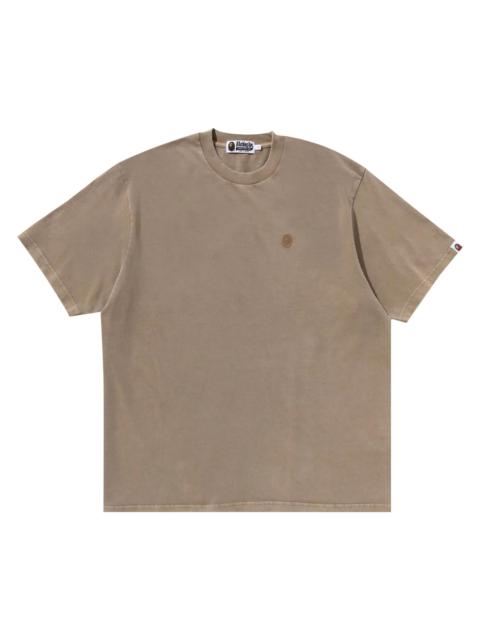 BAPE Ape Head One Point Garment Dyed Relaxed Fit Tee 'Beige'