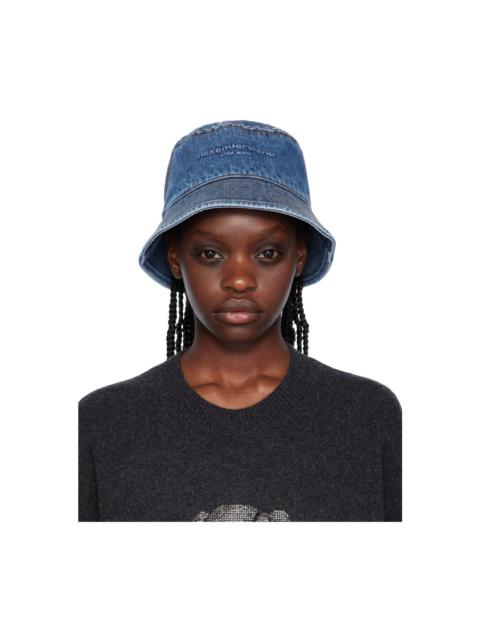 alexanderwang.t Blue Embossed Bucket Hat