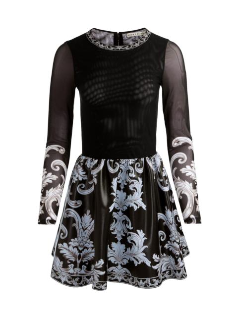 Alice + Olivia Women's Chara Mixed-Media Minidress - Winters Tale