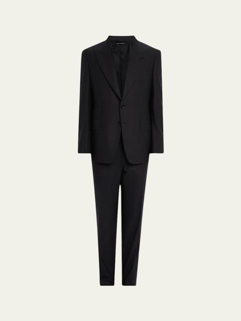 TOM FORD Men's Wool Flannel Notch Lapel Two-Piece Suit