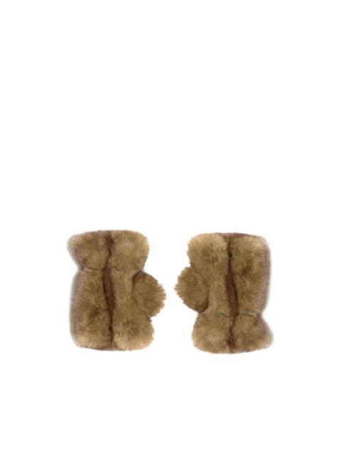 APPARIS Ariel faux-fur fingerless gloves