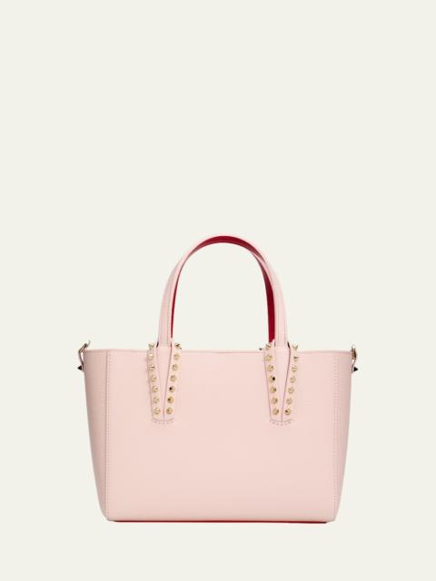 Christian Louboutin Cabata Mini Tote Bag in Leather with Spikes