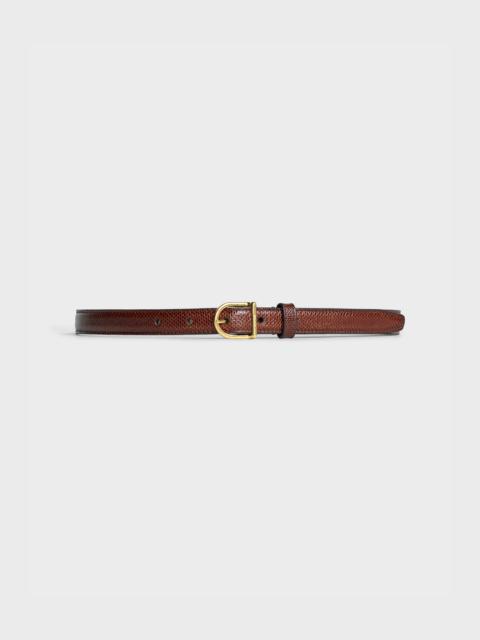 CELINE 6 Belt with rounded buckle in Karung