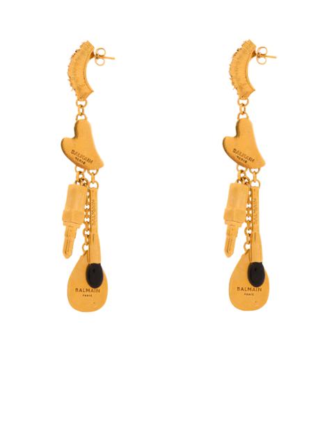 Balmain Beauty charm earrings