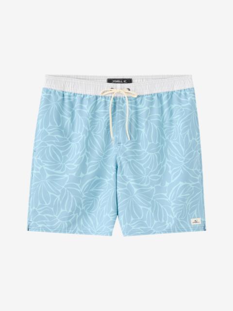 O'Neill Hermosa Elastic Waist Lined 17" Swim Trunks