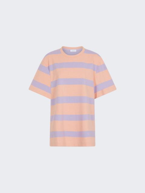 rabanne Tee Shirt Stripes Peach And Lavander