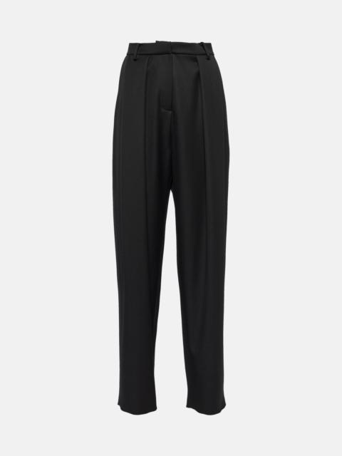 High-rise wool pants