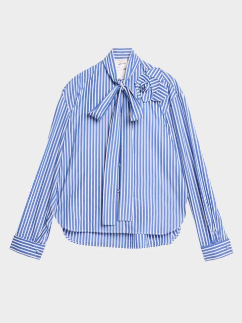 AKNVAS Flor Tied Poplin Shirt
