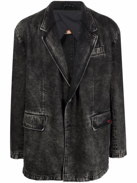 Diesel single-breasted denim blazer