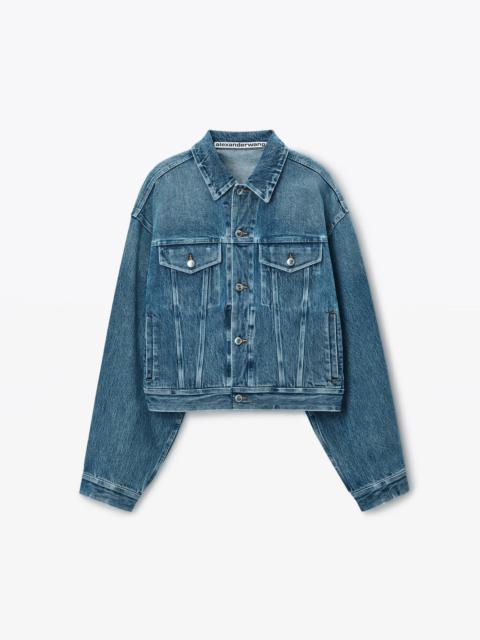 Alexander Wang Rounded Trucker Jacket With Bonded Seams