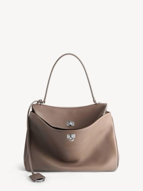 BALENCIAGA Women's Rodeo Handbag Medium in Taupe