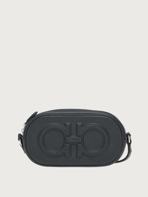 FERRAGAMO DOUBLE GANCIO CROSS BODY BAG