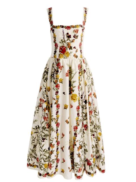 Alice + Olivia VERA MIDI DRESS