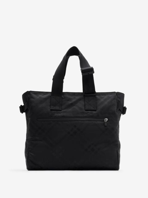 Check Jacquard Tote