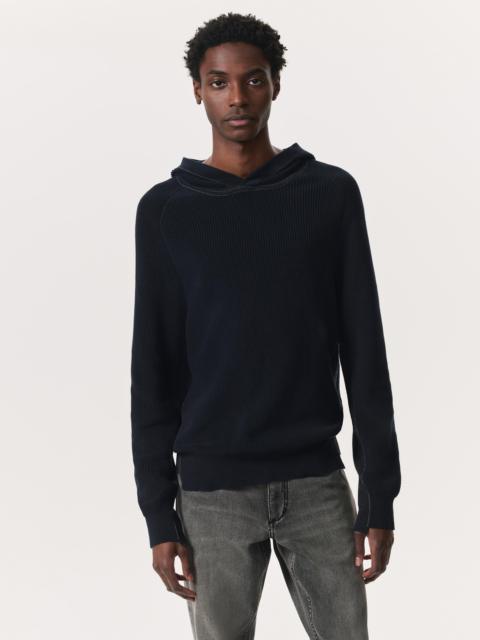rag & bone Gabe Spliced Cotton-Blend Hoodie