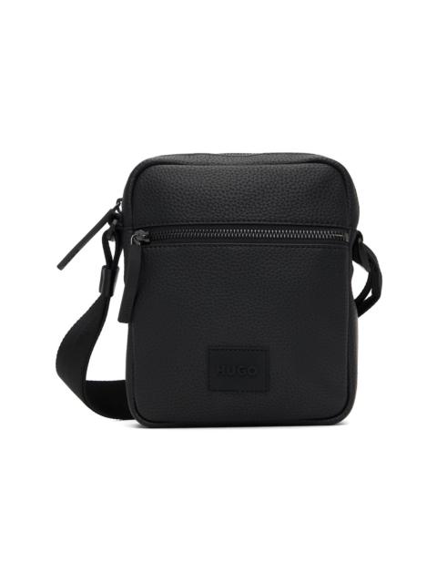 HUGO Black Logo Patch Bag
