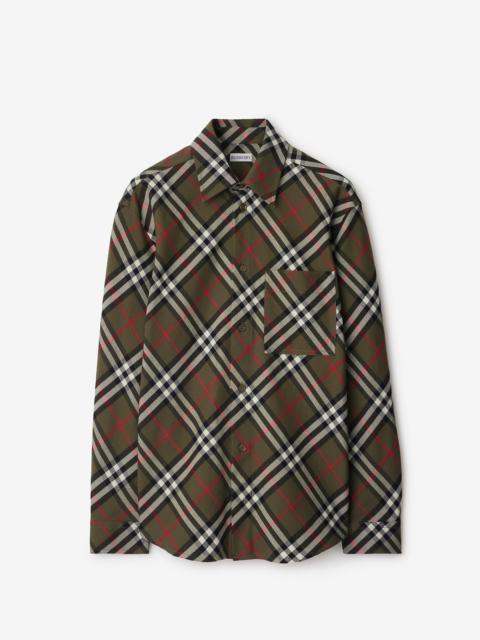 Burberry Embroidered Oxford Shirt | italist | REVERSIBLE
