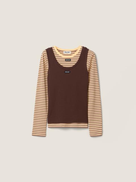 Miu Miu Jersey tank top and T-shirt