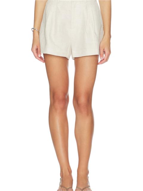 GOOD AMERICAN Linen Trouser Shorts