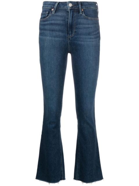 PAIGE Claudine raw cut-hem jeans