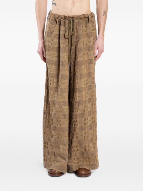UMA WANG Pilly textured trousers