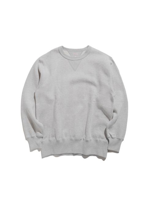 The Real McCoys The Real McCoy’s MC24113 10 Oz. Loopwheel Crewneck Sweatshirt Snow Gray