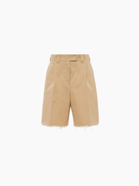 Miu Miu Chino Bermudas with embroidered logo