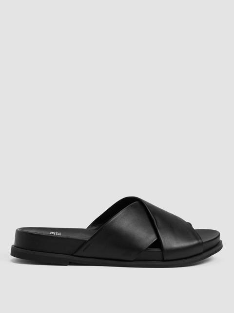 EILEEN FISHER Dibs Nappa Leather Wedge Sandal