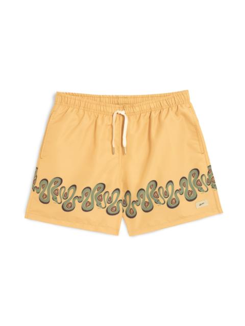 Bather Oat Dizzy Boa Swim Trunk