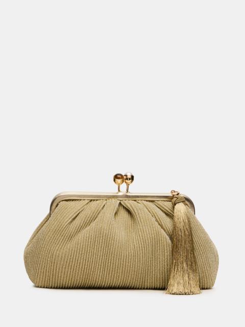 STEVE MADDEN MARISOL BAG GOLD PLISSE