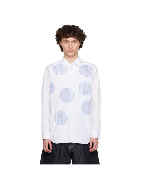 Comme des Garçons SHIRT White & Blue Plain & Stripe Shirt