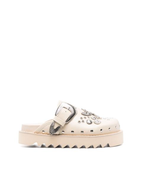 TOGA PULLA eyelet-metal mules
