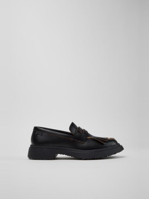 CAMPERLAB Black Leather Moccasins for Women.