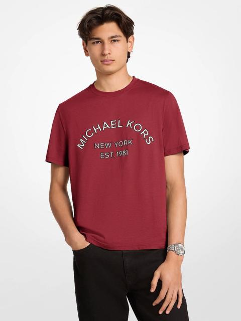 MICHAEL KORS Graphic Logo Cotton Jersey T-Shirt