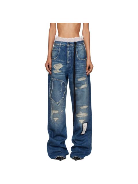 Ann Demeulemeester Blue Claire 5 Pocket Comfort Jeans