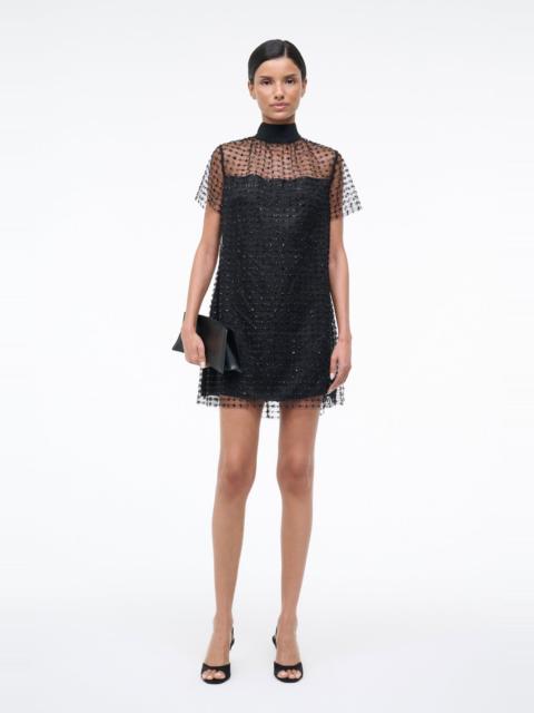 STAUD STAUD MINI ILANA DRESS STARDUST ONYX