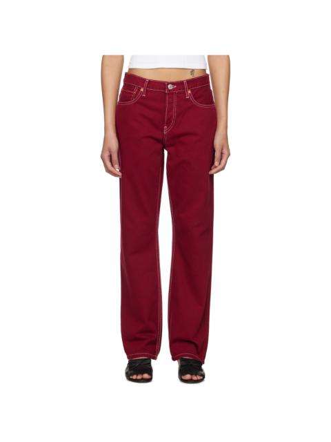 RE/DONE Red 'The Standard' Jeans