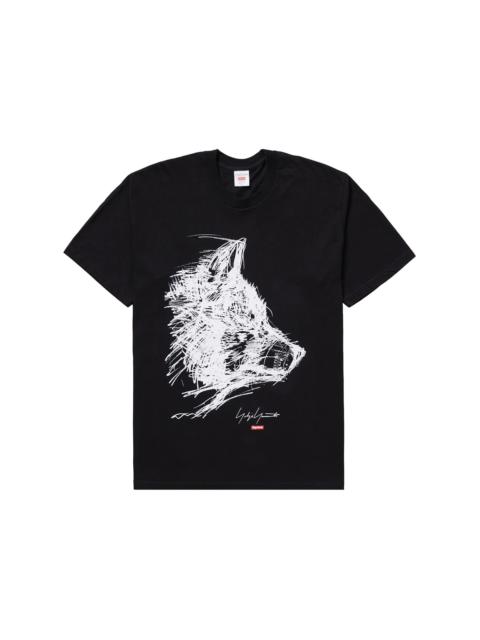 Supreme Yohji Yamamoto Scribble Wolf Tee Black