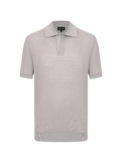 GIORGIO ARMANI short-sleeved collared T-shirt