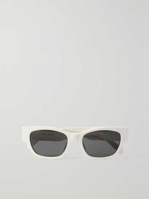 CELINE Square-frame acetate sunglasses Ivory