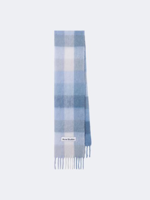 Acne Studios Checked alpaca, wool, and mohair-blend scarf