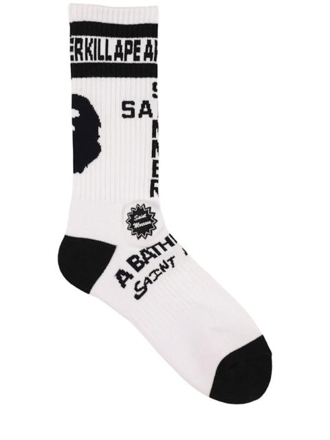 SAINT M×××××× A Bathing Ape X Saint MX6 socks