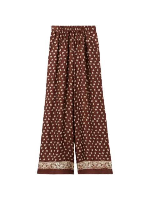 Claudie Pierlot floral-print palazzo pants