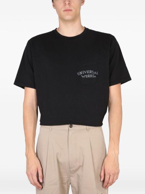 Universal Works logo-print T-shirt